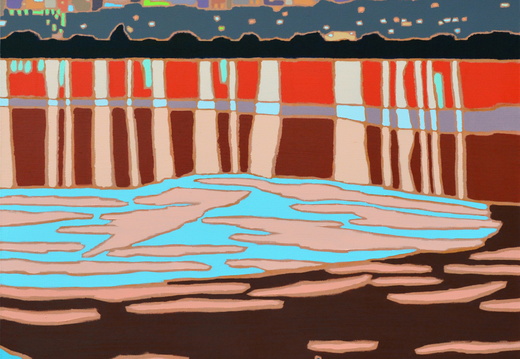 Warszawa 100x100 cm, olej na płótnie zmn